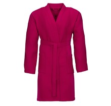 Vossen Unisex badjas ROM Pique-U cranberry XS