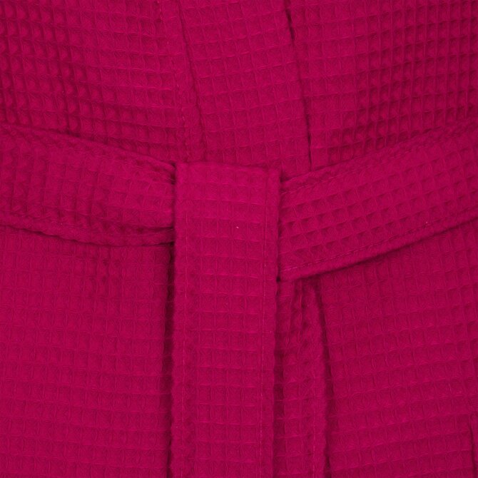 Vossen Unisex badjas ROM Pique-U cranberry XS