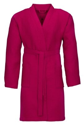 Vossen Unisex badjas ROM Pique-U cranberry XL