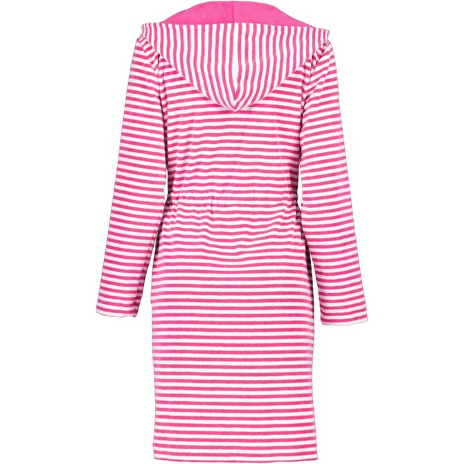 Cawo Peignoir court pour femmes avec fermeture éclair et capuche, extra léger 834 27 Rose Taille L