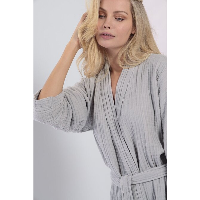 Cawo Dames Kimono 838 70 kreide Maat L/XL