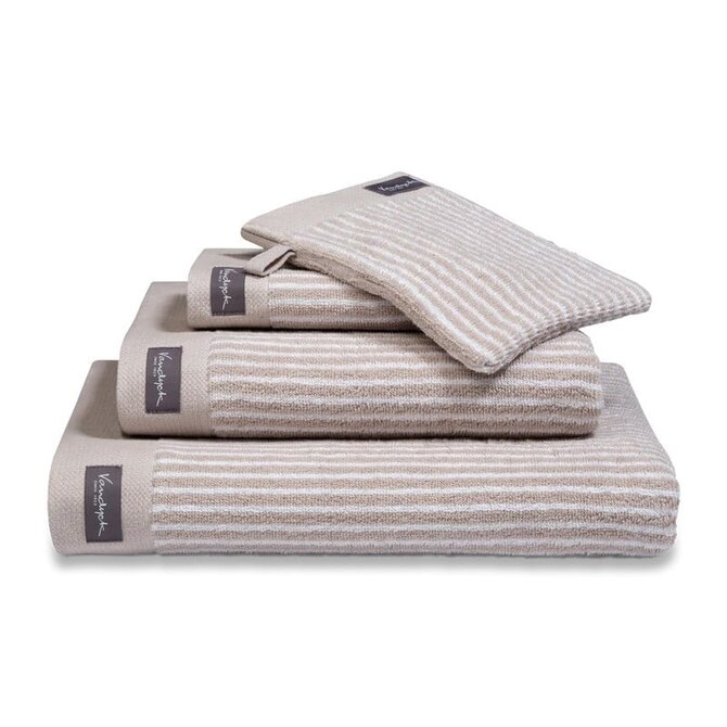 Vandyck Home Petit Ligne White Serviette Invité 30x50
