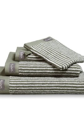 Vandyck Home Petit Ligne Olive Gant de Toilette 16x22