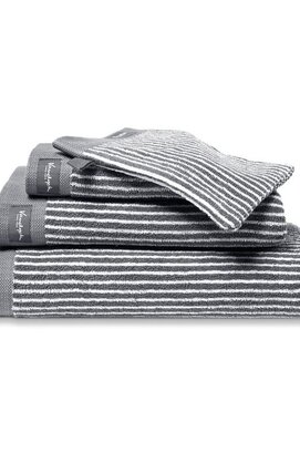 Vandyck Home Petit Ligne Mole Grey Serviette d'invité 30X50