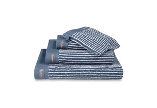 Vandyck Home Petit Ligne Vintage Blue Gant de toilette 16x22