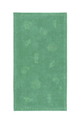 Seahorse Strandlaken Shells Jade Green 100x200