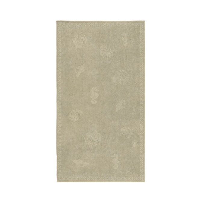 Serviette de plage Seahorse Coquillages Sable 100x200