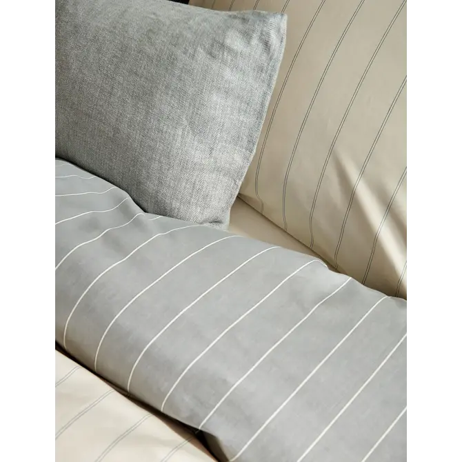 Vandyck Dekbedovertrek Home Puglia Percale grey 1-persoons (140x200/220 )