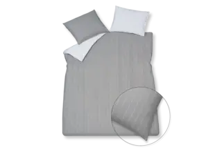 Vandyck Dekbedovertrek Home Puglia Percale grey Lits-jumeaux (240x200/220 )