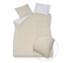 Vandyck Dekbedovertrek Home Puglia Percale creamtan 1-persoons (140x200/220 )