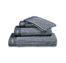 Vandyck Home Petit Ligne Blue Ink Handdoek 60x110