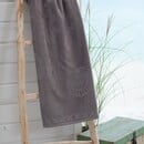 Seahorse Serviette de plage Seahorse Coquillages Gris 100x200