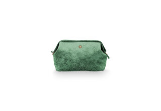 Pip Pochette Cosmétique Extra Large Velours Matelassé Vert 30x20,7x13,8cm