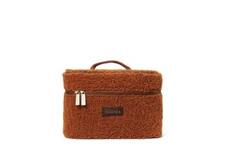 Essenza Tracy Teddy Beauty Case L : 25 - l : 17 - H : 17 Cuir marron