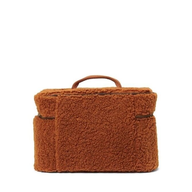 Essenza Tracy Teddy Beauty Case L: 25 - W: 17 - H: 17 Leather brown