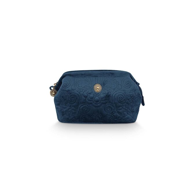 Trousse Cosmétique Pip Studio Petite Velours Quiltey Days Bleu 19x12x8,5cm