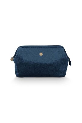 Pip Studio Pochette Cosmétique Extra Large Velvet Quiltey Days Bleu 30x20,7x