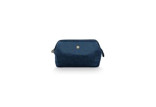 Pip Studio Pochette Cosmétique Extra Large Velvet Quiltey Days Bleu 30x20,7x