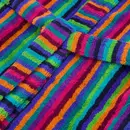 Cawö Cawo Dames Badjas met capuchon 7076 84 multicolor Maat 40/42