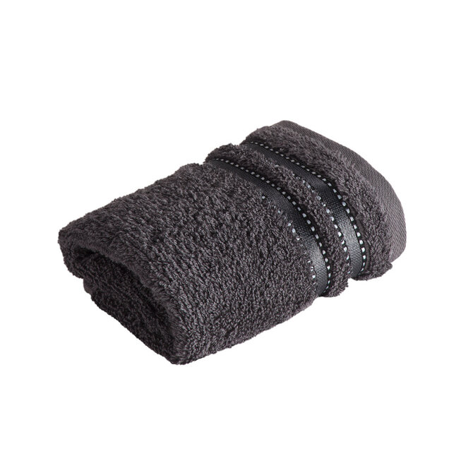 Vossen Gant de Toilette Cult de Luxe 7660 Graphite 30x30