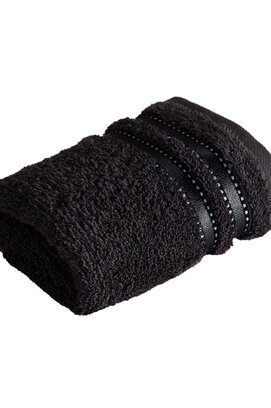 Gant de toilette Vossen Cult de Luxe 7900 Noir 30x30