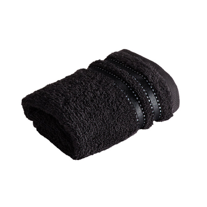 Vossen Gant de Visage Cult de Luxe 7900 Noir 30x30