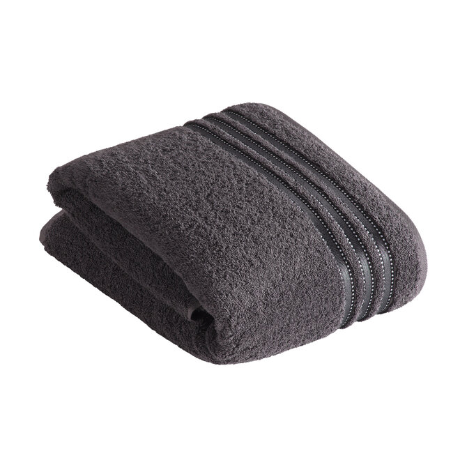 Serviette de bain Vossen Cult de Luxe 7660 Graphite 100x150