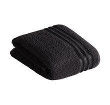 Serviette de bain Vossen Cult de Luxe 7900 Noir 100x150