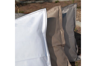 Taie d'oreiller Dommelin Volant Dreamliner Satin 600TC Truffe 60x70 cm