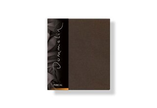 Taie d'oreiller Dommelin Uni Percale 200TC 575 Choco 60x70
