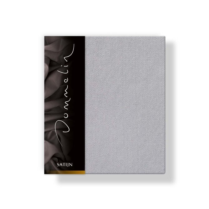Taie d'oreiller Dommelin Uni Satin 300TC 584 Gris Souris 50x70