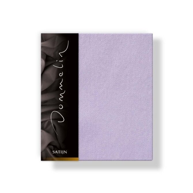 Taie d'oreiller Dommelin Uni Satin 300TC 581 Lilas 50x70