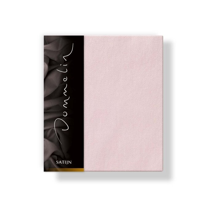Taie d'oreiller Dommelin Uni Satin 300TC 530 Rose clair 50x70
