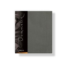 Taie d'oreiller Dommelin Uni Percale 200TC 554 Gris Ardoise 60x70