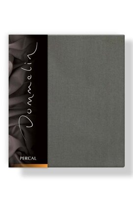 Taie d'oreiller Dommelin Uni Percale 200TC 554 Gris Ardoise 60x70