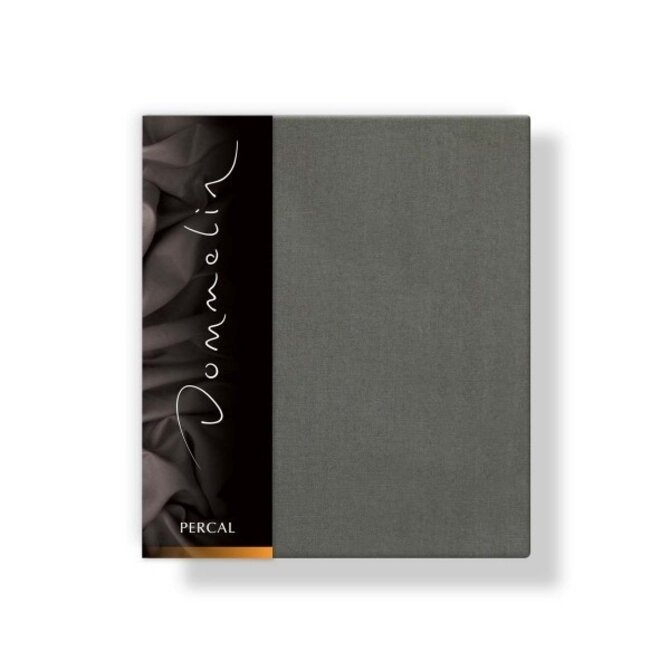 Taie d'oreiller Dommelin Uni Percale 200TC 554 Gris Ardoise 60x70 Taie d'oreiller Dommelin Uni Percale 200TC 554 Gris Ardoise 60x70