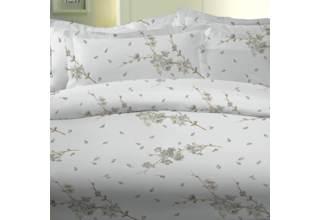 Dommelin Kussensloop Volant Flora Percal 200TC Blauw 60x70 cm