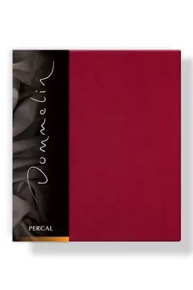 Taie d'oreiller Dommelin Uni Percale 200TC 580 Rosso 60x70