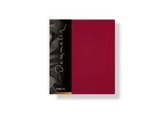 Taie d'oreiller Dommelin Uni Percale 200TC 580 Rosso 60x70