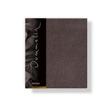 Taie d'oreiller Dommelin Uni Satin 300TC 557 Marron 50x70