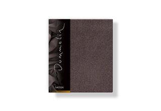 Taie d'oreiller Dommelin Uni Satin 300TC 557 Marron 50x70