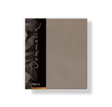 Taie d'oreiller Dommelin Uni Percale 200TC 534 Muscade 60x70