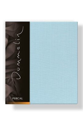 Taie d'oreiller Dommelin Uni Percale 200TC 591 Bleu pastel 60x70
