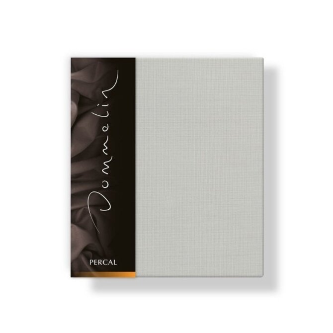 Taie d'oreiller Dommelin Uni Percale 200TC 523 Argent 60x70