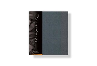 Taie d'oreiller Dommelin Uni Percale 200TC 585 Gris Foncé 60x70