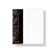 Taie d'oreiller Dommelin Uni Satin 300TC 510 Blanc 60x70