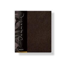 Taie d'oreiller Dommelin Uni Satin 300TC 575 Choco 50x70