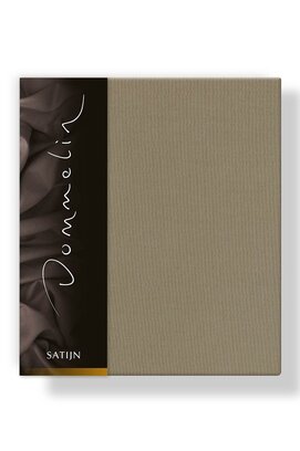 Taie d'oreiller Dommelin Uni Satin 300TC 512 Taupe 60x70