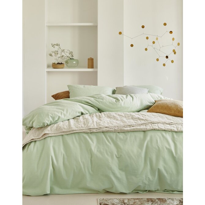 Essenza Guy housse de couette 2p Pistache 240x220