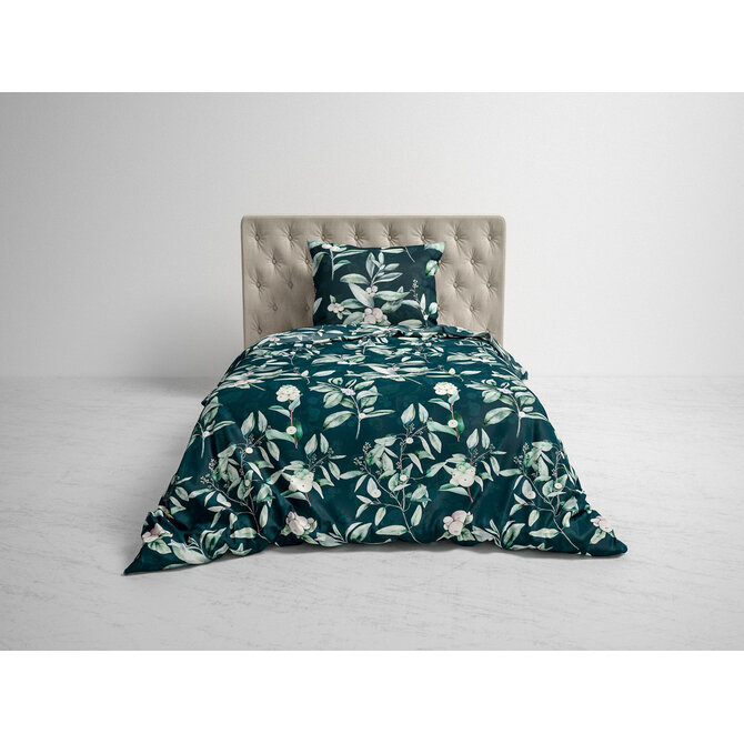 Heckett&Lane GOTS Cleo Dekbedovertrek Bottle Green